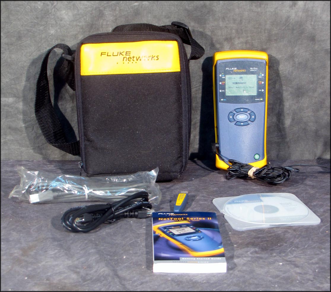 Fluke Networks Net Tool Series II Inline Network Tester with Manual Software